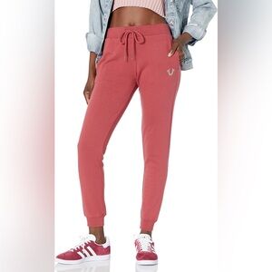 True Religion Crystal‎ Horseshoe Jogger Sweatpants size Small Petite